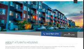 
							         Applicant Portal | Atlanta Housing Authority								  
							    
