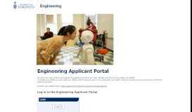 
							         Applicant Portal - Engineering Portal - University of Toronto								  
							    