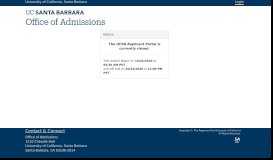 
							         Applicant Portal - Santa Barbara - UCSB Admissions - UC Santa ...								  
							    