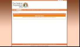 
							         Applicant Status - Federal Polytechnic Offa Portal								  
							    