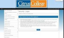 
							         Applicants to_Citrus College LOGIN - International Student Center (ISC)								  
							    