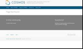 
							         Application and Payment Basics | COSMOS Platform								  
							    