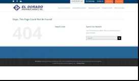 
							         Application Center User Login - El Dorado Insurance								  
							    