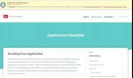 
							         Application Checklist | Arts & Sciences - Boston University								  
							    