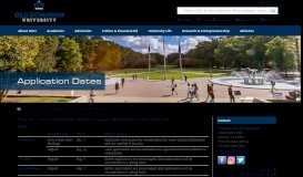 
							         Application Dates - Old Dominion University								  
							    