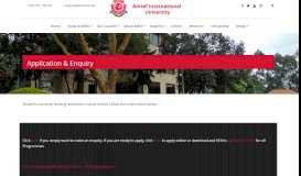 
							         Application & Enquiry - Amref International University (AMIU)								  
							    