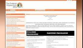
							         Application for Admission - Federal Polytechnic Offa Portal								  
							    