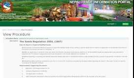 
							         Application for permit to import/export seeds - Nepal Trade Portal ...								  
							    