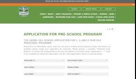 
							         Application For Pre-school Program | Laurel Hill School								  
							    