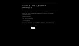 
							         Application for UKXD Logistics - JotForm								  
							    