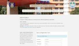 
							         Application Guide - Unilorin JUPEB - University of Ilorin								  
							    