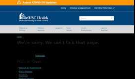 
							         Application Information | MUSC Health | Charleston, SC								  
							    