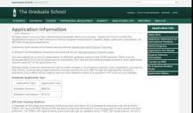 
							         Application Information | The Graduate School - MSU Graduate School								  
							    