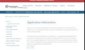 
							         Application Informations | Bayfront Health Port Charlotte & Punta ...								  
							    