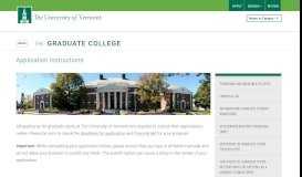 
							         Application Instructions | The Graduate College | The University of ...								  
							    