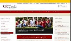 
							         Application Instructions | USC Gould School of Law								  
							    