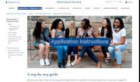 
							         Application Instructions | Wellesley College								  
							    