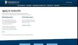 
							         Application Management - Cedarville University								  
							    