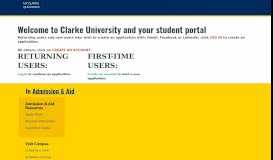
							         Application Management - Clarke University								  
							    