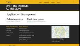 
							         Application Management - Georgia Tech Admissions								  
							    