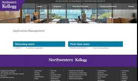 
							         Application Management - Kellogg School of Management								  
							    