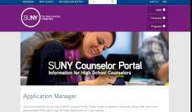 
							         Application Manager - SUNY								  
							    