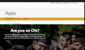 
							         Application Overview – Admissions - St. Olaf College								  
							    