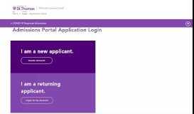 
							         Application Portal – Admissions Applications – University of St ...								  
							    