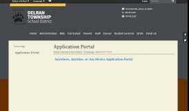 
							         Application Portal - Delran Township School District								  
							    