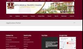 
							         Application Portal - Kenya Medical Training College								  
							    
