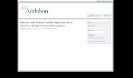 
							         Application Portal - National Audubon Society								  
							    