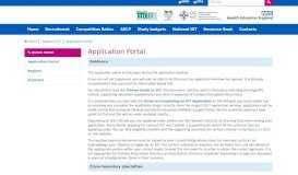 
							         Application Portal - Specialty Training - Health Education England								  
							    