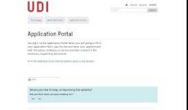 
							         Application Portal - UDI								  
							    