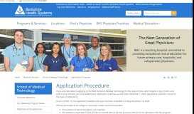 
							         Application Procedure - Berkshire Health Systems								  
							    