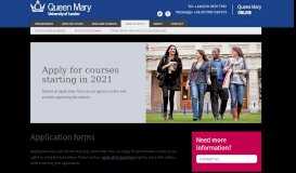 
							         Application Process | Apply Online | Queen Mary Online								  
							    
