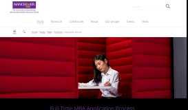 
							         Application Process for Full-Time MBA | Alliance MBS								  
							    