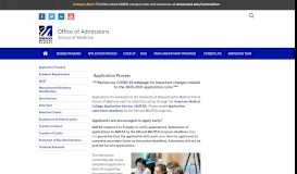 
							         Application Process for UMass Medical School of Medicine – Worcester								  
							    