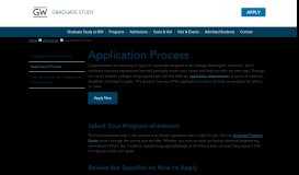 
							         Application Process | Graduate Admissions | The George Washington ...								  
							    