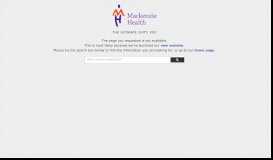 
							         Application Process - Mackenzie Health								  
							    