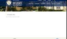 
							         Application Process - Miami Senior High School								  
							    