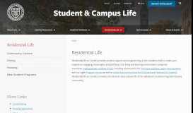 
							         Application Process: New Undergraduate Students - Living at Cornell								  
							    