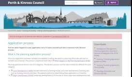 
							         Application process - Perth & Kinross Council								  
							    