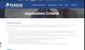 
							         Application Process - Pledge Property Management								  
							    