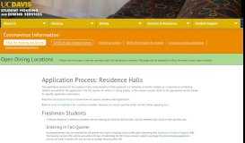 
							         Application Process: Residence Halls - UC Davis Student Housing								  
							    