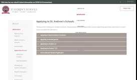 
							         Application Process - St. Andrew's Schools								  
							    