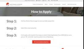 
							         Application Process - Westrom Group Property Management								  
							    