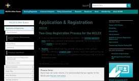 
							         Application & Registration | NCSBN								  
							    