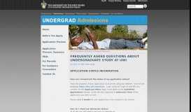 
							         application status information - UWI St. Augustine - The University of ...								  
							    