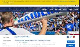 
							         Application Status | Middle Tennessee State University								  
							    