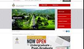 
							         Application | The University of the West Indies at Mona ... - UWI, Mona								  
							    